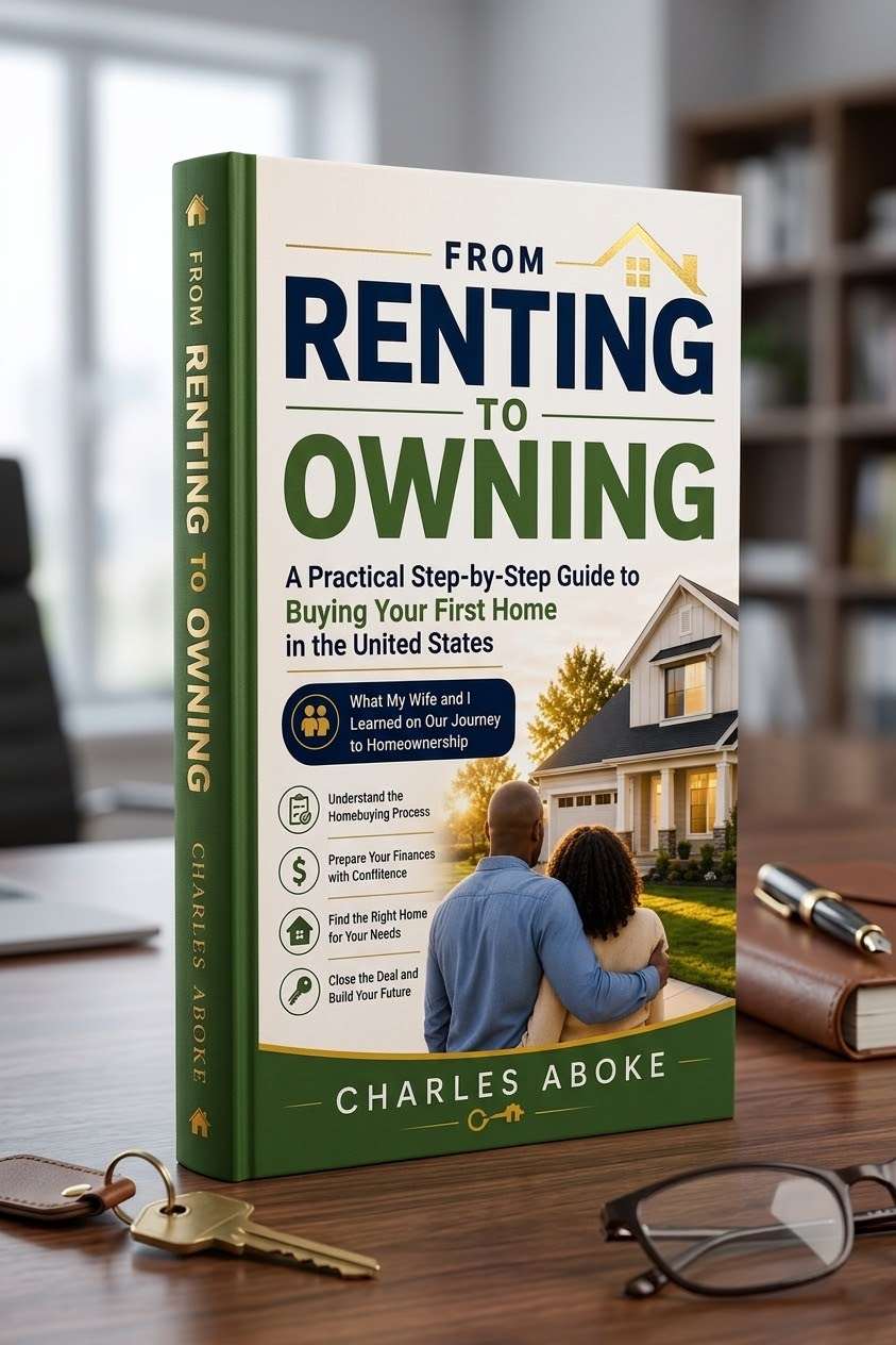 Book cover for From Renting to Owning: Buying Your First Home in the United States by Charles Aboke